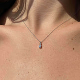 Λευκόχρυσο κολιέ