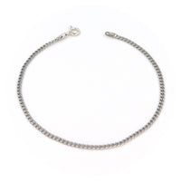 Ασημένιο βραχιόλι αλυσίδα σε σχέδιο κουρμέτ