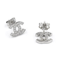 Ασημένια σκουλαρίκια Chanel