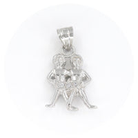 Ασημένιο ανάγλυφο ζώδιο "Δίδυμος"