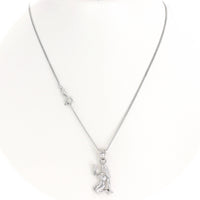 Ασημένιο ανάγλυφο ζώδιο "Παρθένος" με αλυσίδα