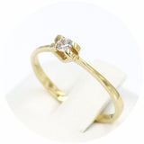 Μονόπετρο δαχτυλίδι χρυσό - GDZ283