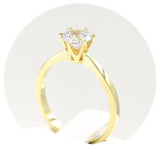 Μονόπετρο δαχτυλίδι χρυσό - GD356