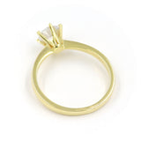 Μονόπετρο δαχτυλίδι χρυσό - GD356