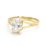 Μονόπετρο δαχτυλίδι χρυσό - GD178