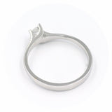 Μονόπετρο δαχτυλίδι λευκόχρυσο με διαμάντι - WDX090