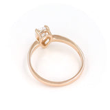 Μονόπετρο δαχτυλίδι ροζ χρυσό - GD217