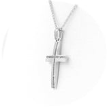Βαπτιστικός σταυρός με αλυσίδα