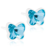 Σκουλαρίκια Βlomdahl Butterfly Aquamarine