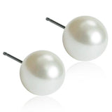 Σκουλαρίκια Βlomdahl Titanium Pearl