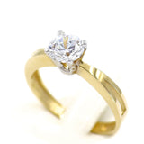 Μονόπετρο δαχτυλίδι χρυσό - GD330