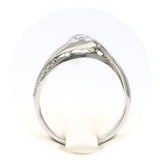 Λευκόχρυσο μονόπετρο δαχτυλίδι - WD393