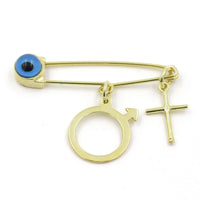 Ασημένιο φυλαχτό - Orange - Kosmima