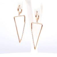 Ασημένια σκουλαρίκια - Orange - Kosmima