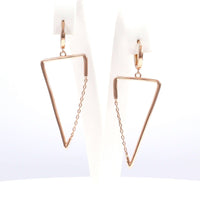 Ασημένια σκουλαρίκια - Orange - Kosmima