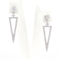 Ασημένια σκουλαρίκια - Orange - Kosmima