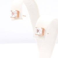 Ασημένια σκουλαρίκια - Orange - Kosmima