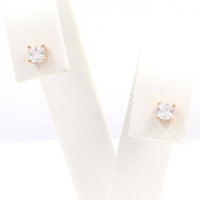 Ασημένια σκουλαρίκια - Orange - Kosmima