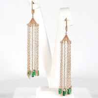 Ασημένια σκουλαρίκια - Orange - Kosmima