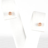 Ασημένια σκουλαρίκια - Orange - Kosmima