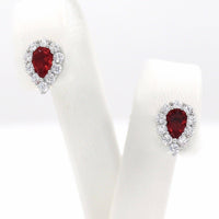 Ασημένια σκουλαρίκια - Orange - Kosmima