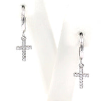 Ασημένια σκουλαρίκια - Orange - Kosmima