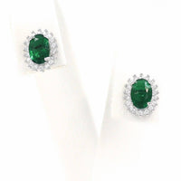 Ασημένια σκουλαρίκια - Orange - Kosmima