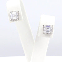 Ασημένια σκουλαρίκια - Orange - Kosmima