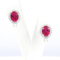 Ασημένια σκουλαρίκια - Orange - Kosmima