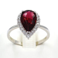 Ασημένιο δαχτυλίδι - Orange - Kosmima