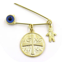 Ασημένιο φυλαχτό - Orange - Kosmima