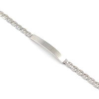 Ασημένιο βραχιόλι ταυτότητα - Orange - Kosmima