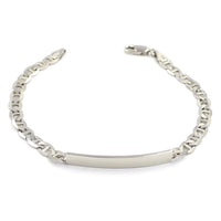 Ασημένιο βραχιόλι ταυτότητα - Orange - Kosmima