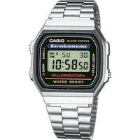 Ρολόι Casio Vintage σε ασημί χρώμα με μαύρο καντράν