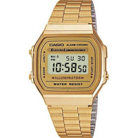 Ρολόι Casio Vintage σε ασημί χρώμα με χρυσαφί καντράν