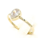 Μονόπετρο δαχτυλίδι χρυσό - GD210