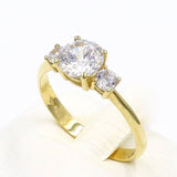 Μονόπετρο δαχτυλίδι χρυσό - GD248
