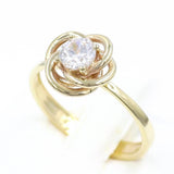 Μονόπετρο δαχτυλίδι χρυσό - GD259