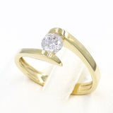 Μονόπετρο δαχτυλίδι χρυσό - GD265