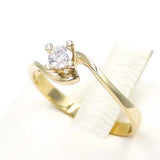 Μονόπετρο δαχτυλίδι χρυσό - GDZ266
