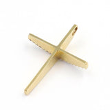Σταυρός με δίχρωμη διπλή αλυσίδα από χρυσό 591