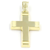 Βαπτιστικός χρυσός σταυρός Τριάντος, για αγόρι