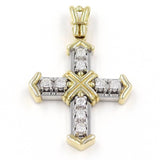 Βαπτιστικός σταυρός με διαμάντια για γυναίκα