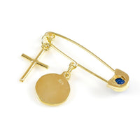 Ασημένιο φυλαχτό - Orange - Kosmima