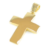 Χρυσός βαπτιστικός σταυρός - Orange - Kosmima