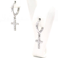 Ασημένια σκουλαρίκια - Orange - Kosmima