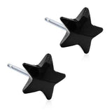 Σκουλαρίκια Blomdahl Black Titanium Star