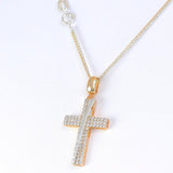 Βαπτιστικός σταυρός με αλυσίδα - Orange - Kosmima