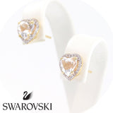 Swarovski χρυσά σκουλαρίκια
